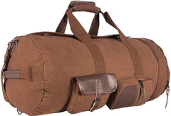 Weekender Duffel Bag22 OZ Cotton Canvas, Brown