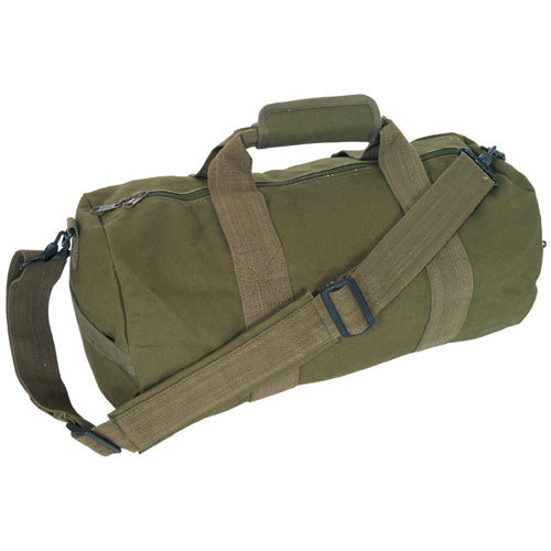 Heavy Duty Cotton Canvas Roll Bag 22 OZ, Olive Drab, 12" x 24"