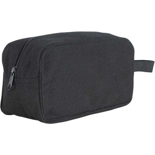 Heavy Duty Cotton Canvas Toiletry Kit 22 OZ, Black