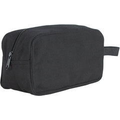 Heavy Duty Cotton Canvas Toiletry Kit 22 OZ, Black