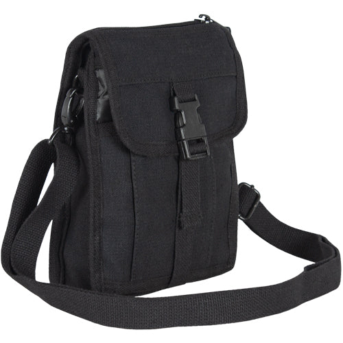 Cotton Canvas Ultimate Travel Portfolio 22 OZ, Black