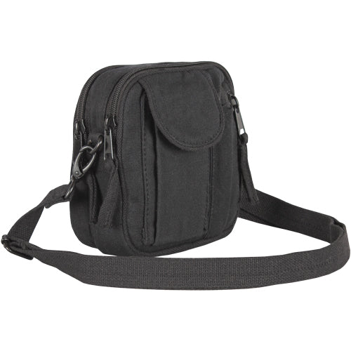 Heavy Duty Cotton Canvas Deluxe Excursion Organizer 22 OZ, Black