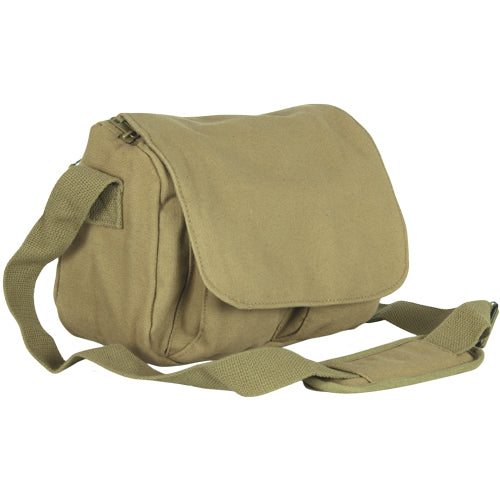 Heavy Duty Cotton Canvas 22 OZ Departure Shoulder Bag, Olive Drab