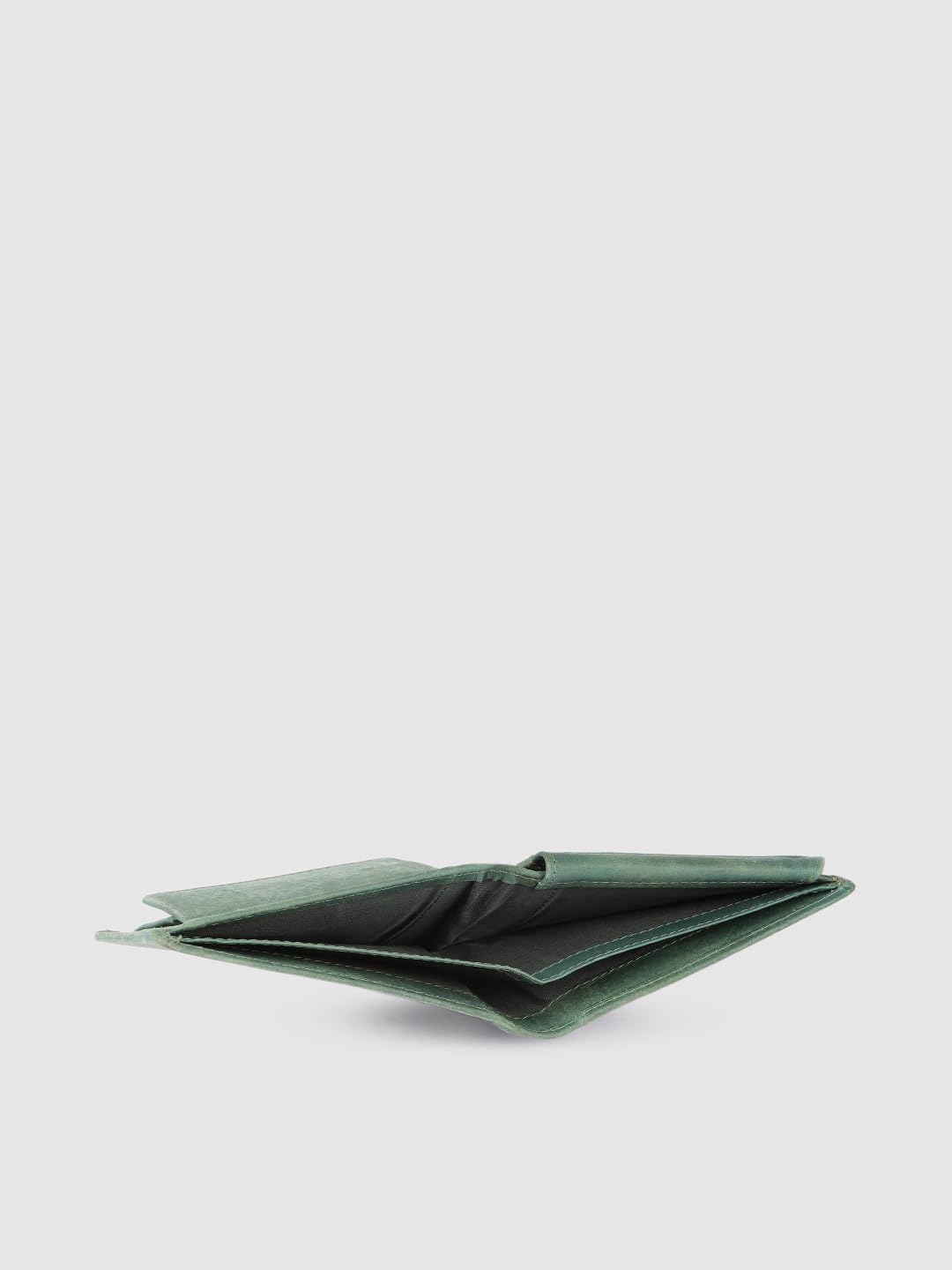 PRIMROSE Leather Slim Wallet, Minimalist Design, Sage Green