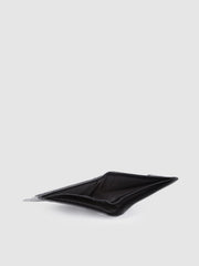 PRIMROSE Men's Leather Bi-fold Wallet, Classic Black, Slim Design