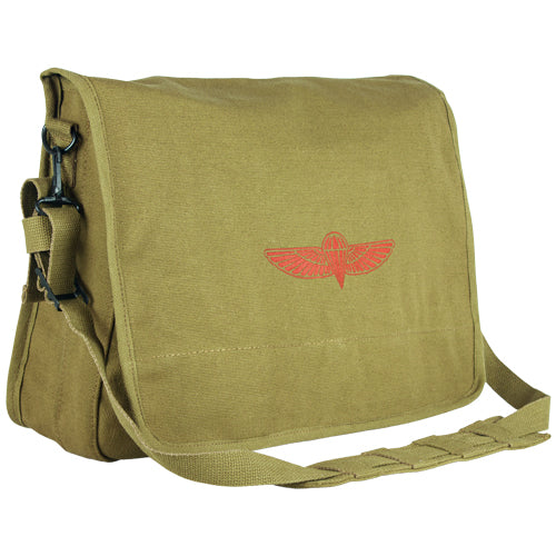 Heavy Duty Cotton canvas 22 OZ Israeli Paratrooper Bag, Olive Drab