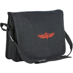 Heavy Duty Cotton canvas 22 OZ Israeli Paratrooper Bag, Black