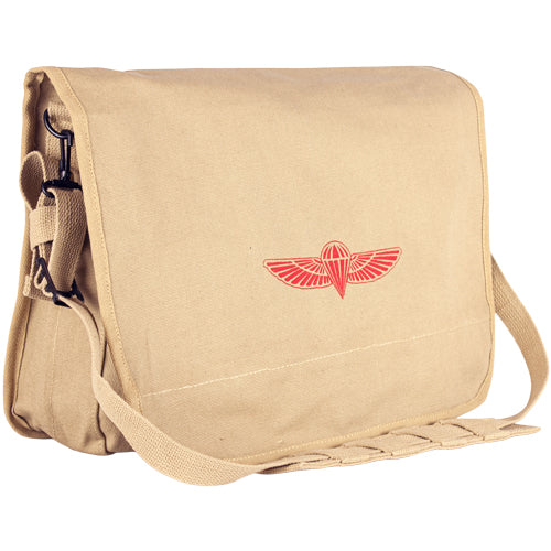 Heavy Duty Cotton canvas 22 OZ Israeli Paratrooper Bag, Khaki