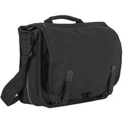 Heavy Duty Cotton Canvas 22 OZ Danish School Bag, Black