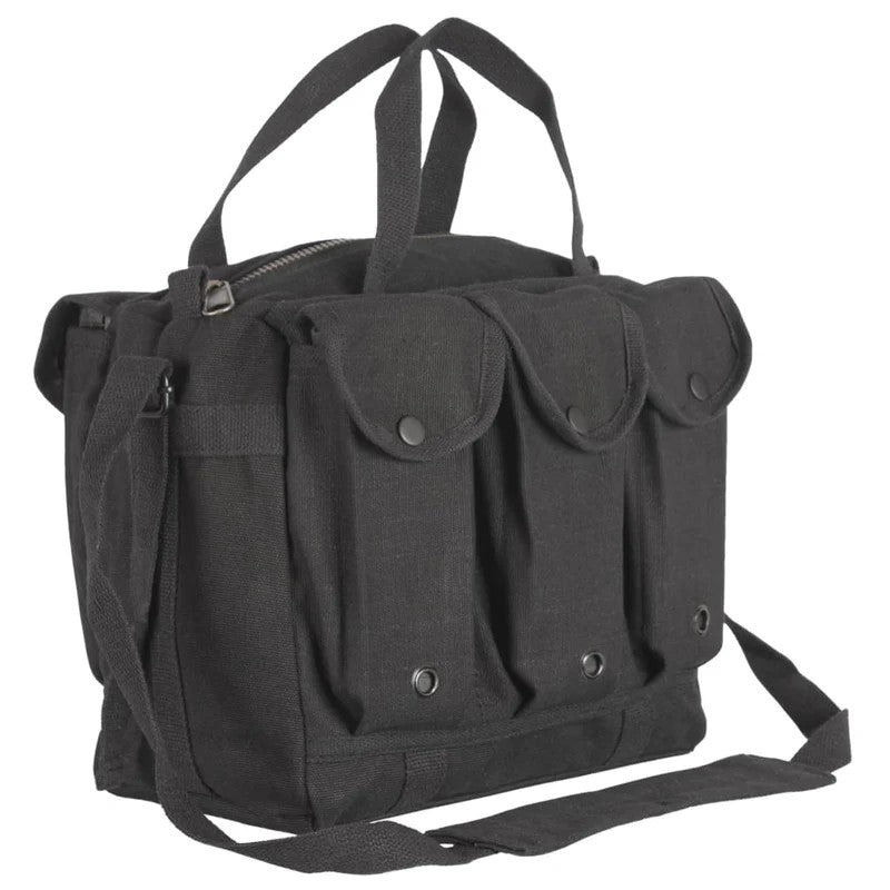 Cotton Canvas Mag/Shooter’s Bag 22 OZ , Black