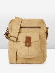 RIMROCK Roadster Canvas Messenger Bag, Khaki, Crossbody Strap with Polyurethane Trim