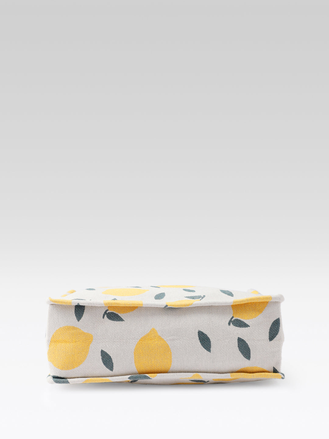 PRIMROSE Tote Bag with Lemon Print, Yellow and Beige