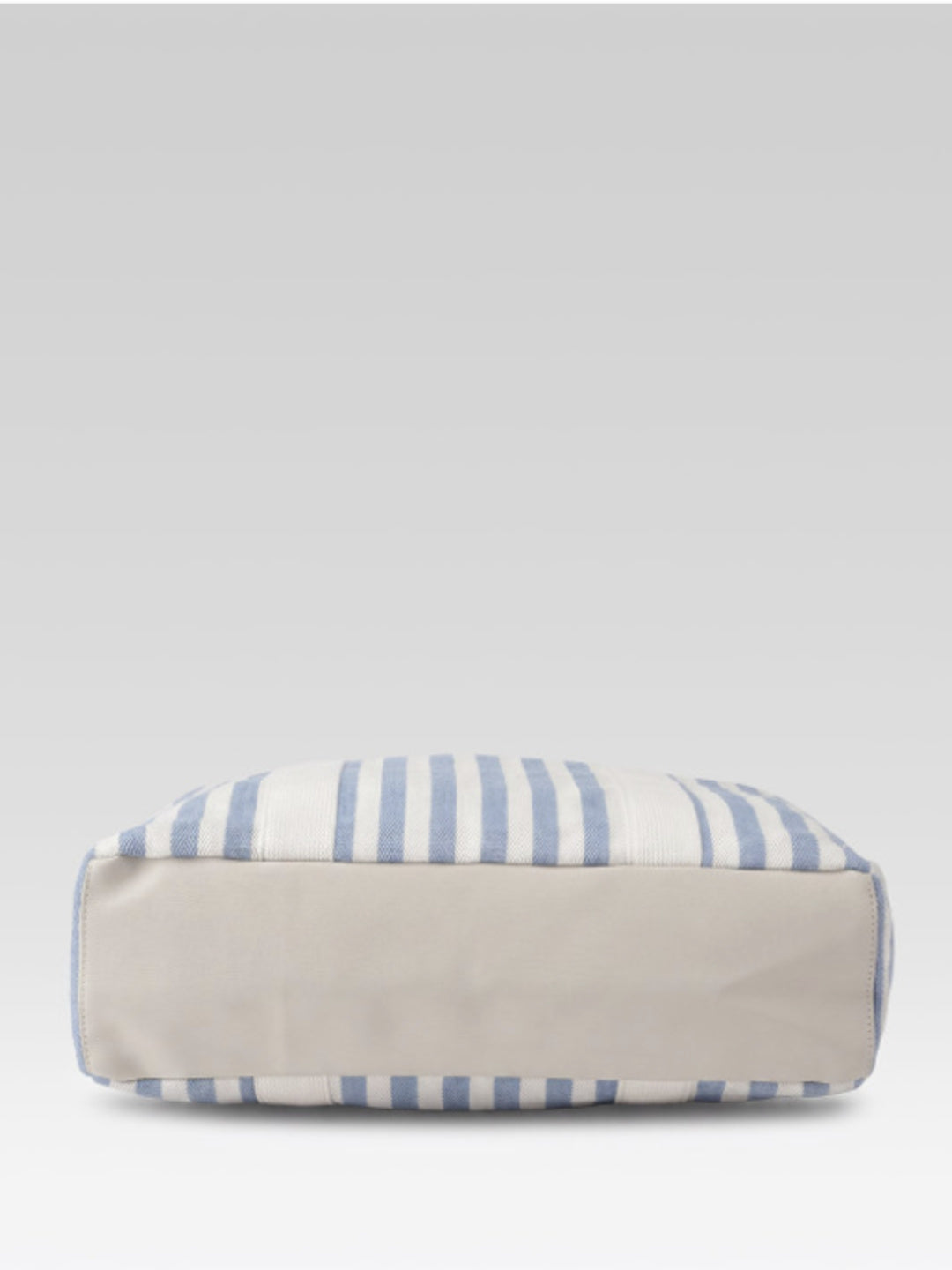 PRIMROSE Striped Beach Tote Bag, Blue and Beige, Cotton Material, Tote Bag with Handles