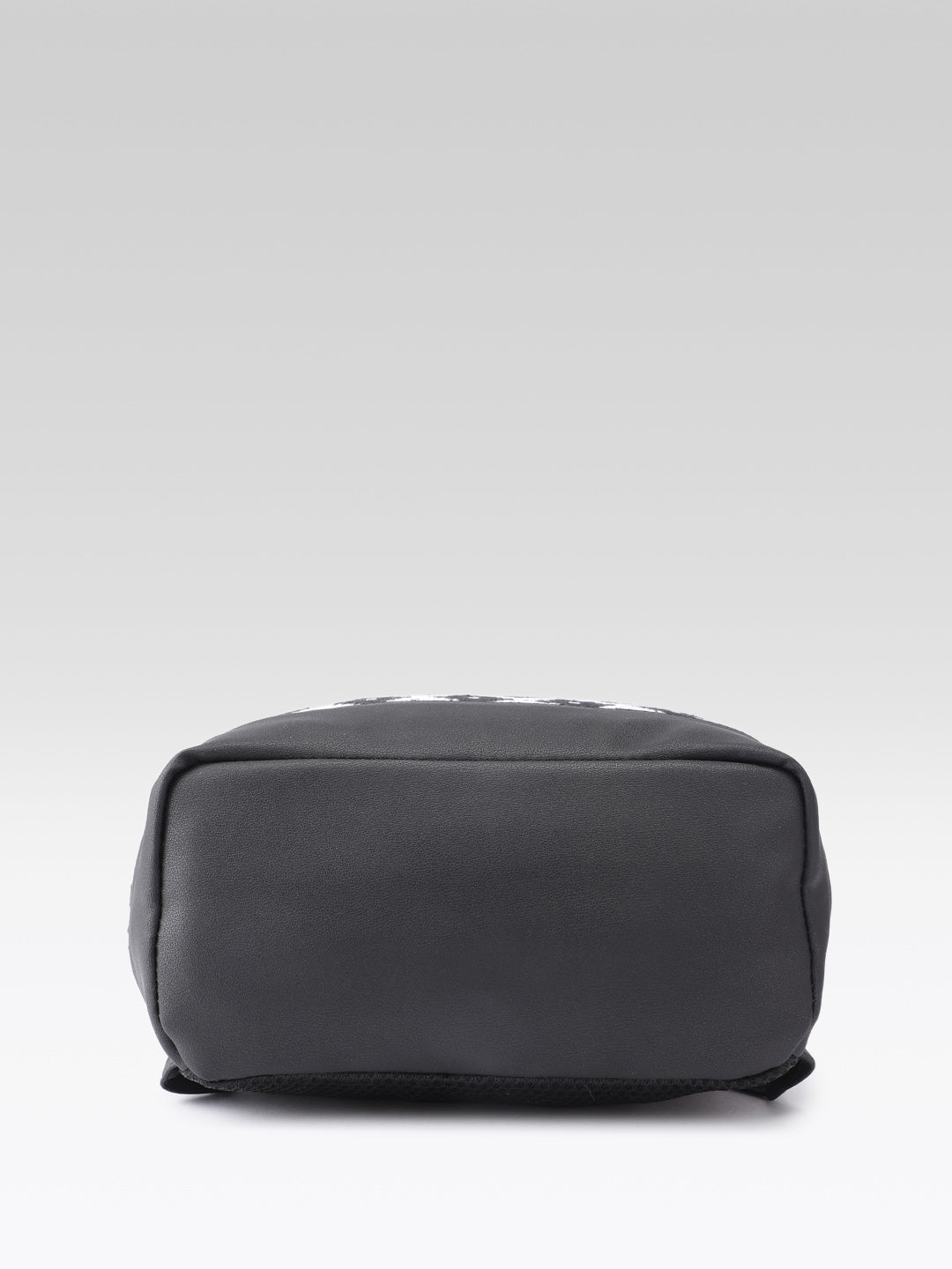 PRIMROSE Backpack with Geometric Diamond Pattern, Black and White, Adjustable Straps