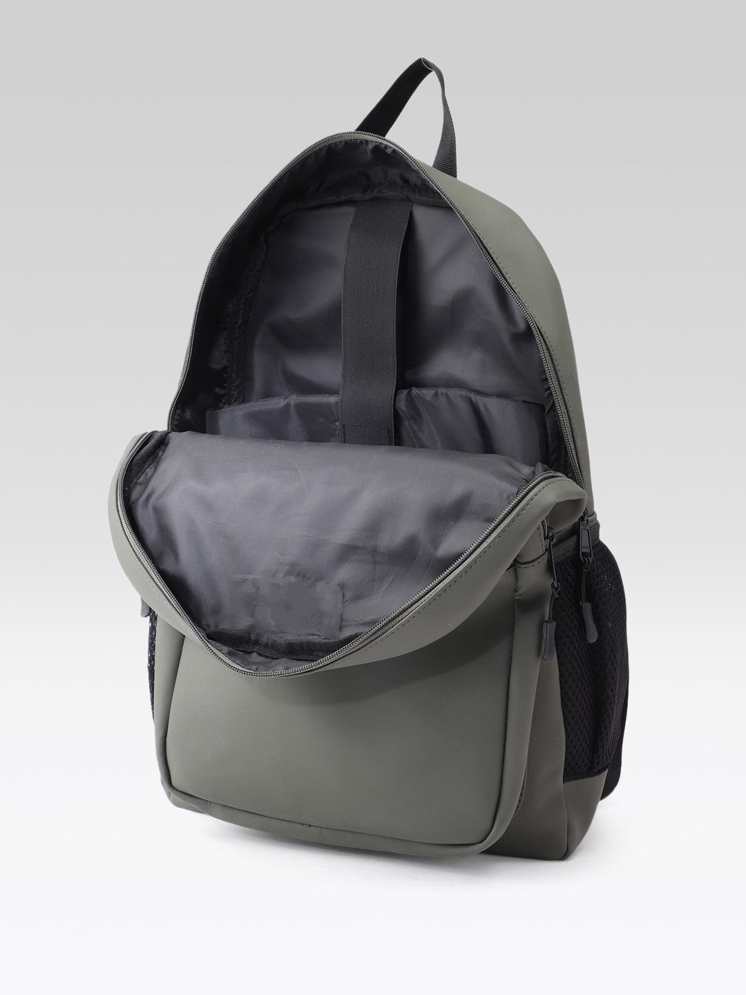 PRIMROSE Backpack with Multiple Pockets, Olive Green, Water-Resistant Material, Side Mesh Pockets