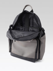 PRIMROSE Multi-Pocket Backpack, Grey and Black Two-Tone, Multiple Compartments, Padded Straps, Travel and Daily Use