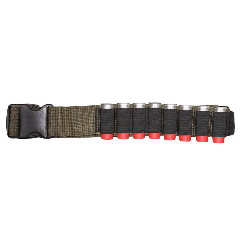 Heavy-Duty Nylon Tactical Shotgun Shell Bandolier, Olive Drab