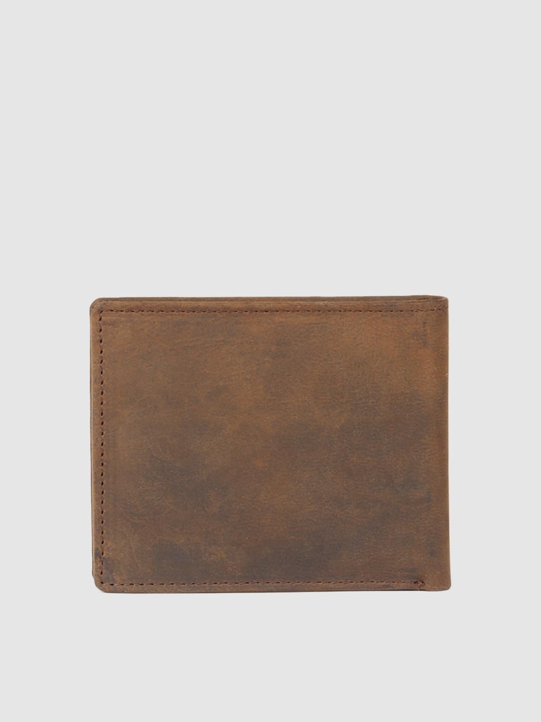PRIMROSE Vintage Leather Long Wallet, Slim Bifold Design, Brown