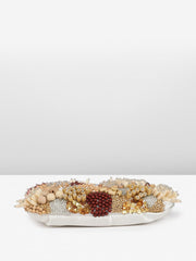 PRIMROSE Beaded Clutch Handbag with Chain Strap Multicolour