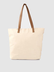 PRIMROSE Women Off-White Woven Design Shoulder Bag with Tasselled Detail