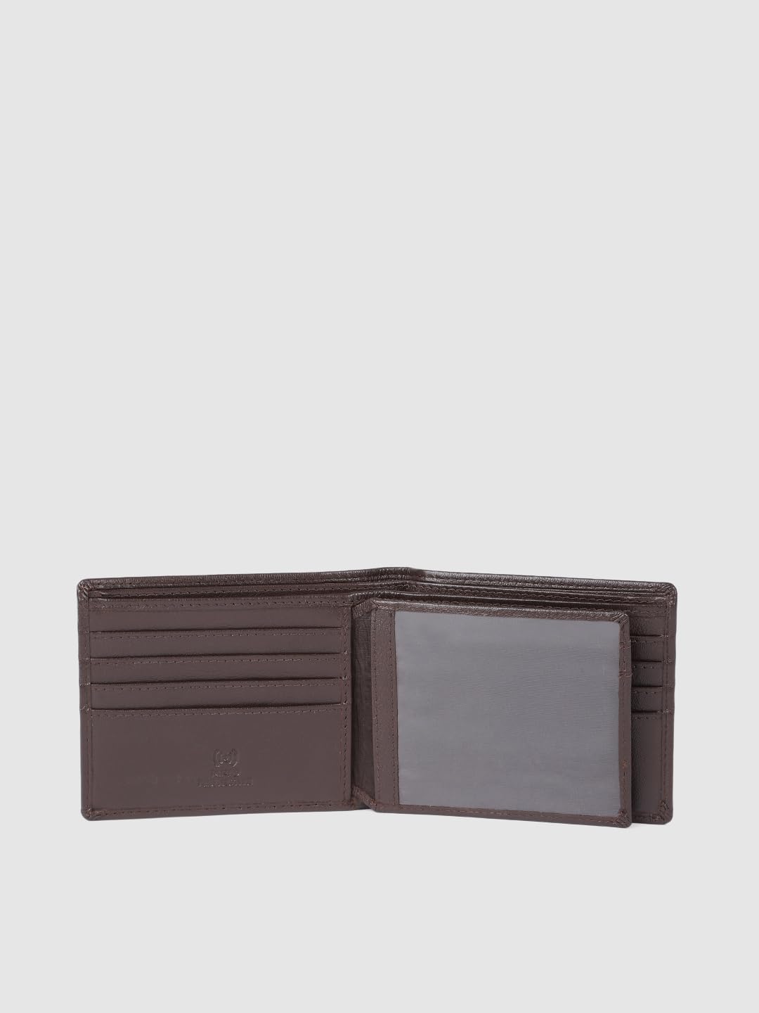 PRIMROSE Classic Leather Bi-fold Wallet for Men, Brown, Slim Design