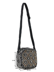 PRIMROSE Embellished Structured Sling Bag with Adjustable Strap