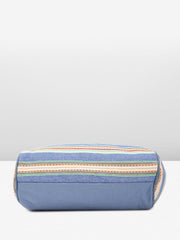 PRIMROSE Multicolour Striped Canvas Tote Bag with Tassel Accent