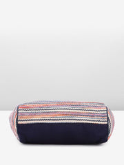 PRIMROSE Multicoloured Striped Canvas Tote Bag with Tassel Detail