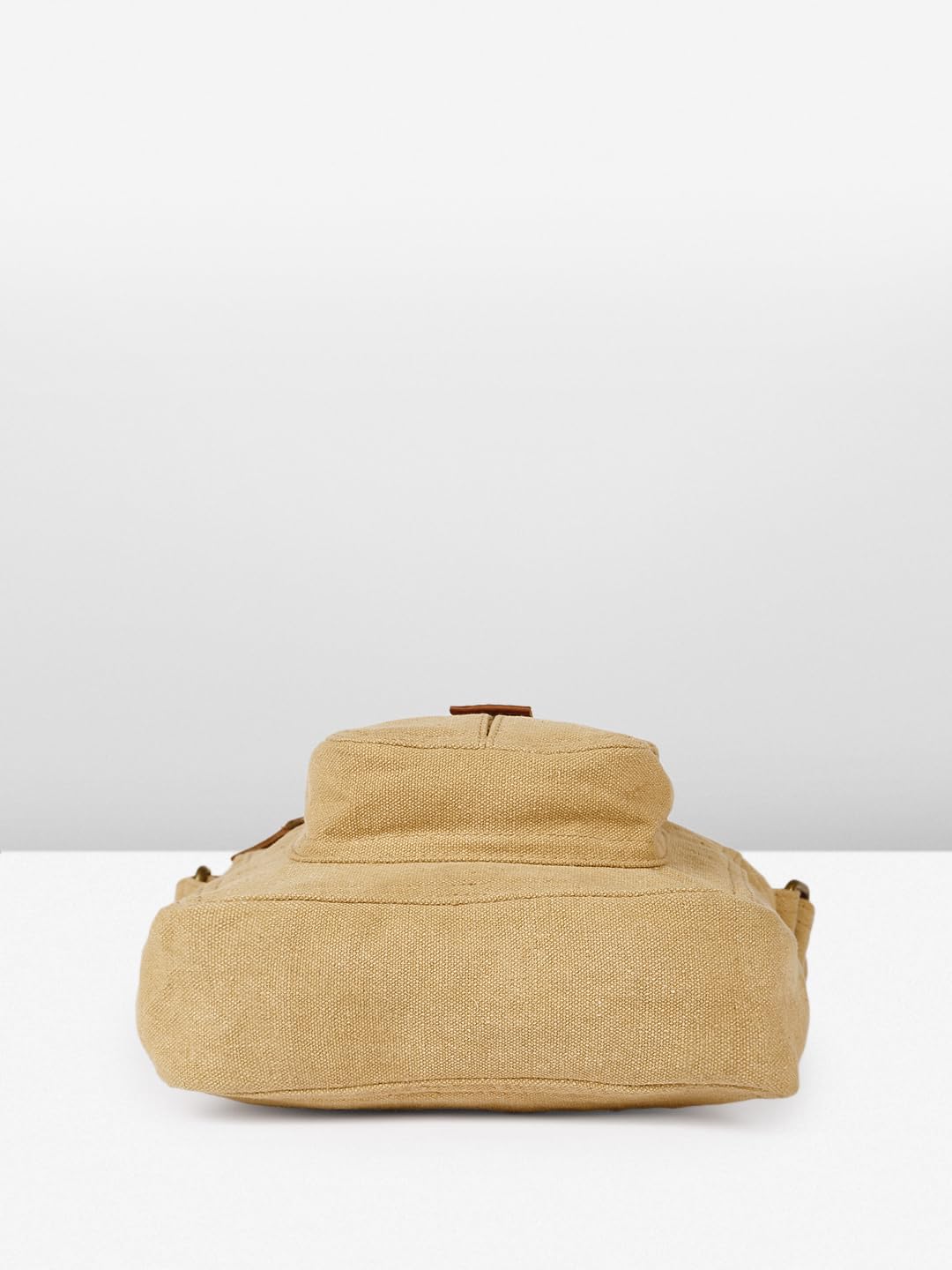 PRIMROSE Roadster Canvas Messenger Bag, Khaki, Crossbody Strap with Polyurethane Trim