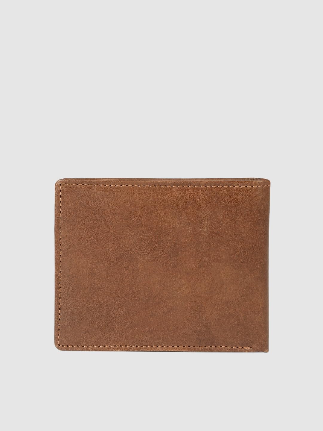 PRIMROSE Men's Classic Bifold Leather Wallet, Tan Brown, Slim Design
