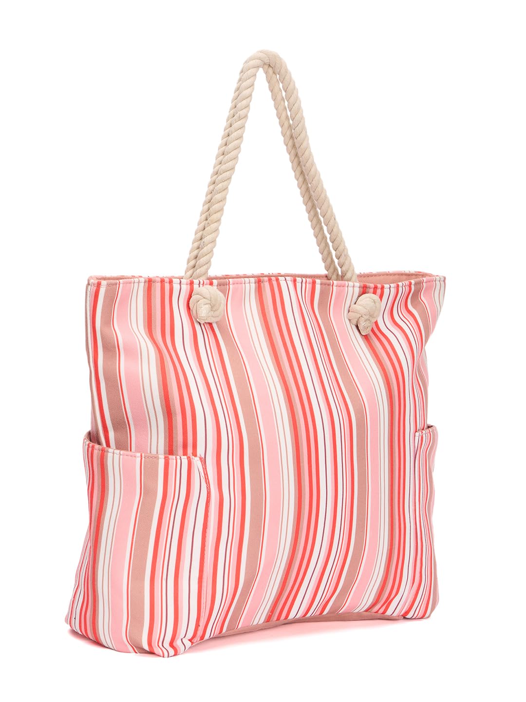 RIMROCK Striped Oversized Structured Tote Bag,Multi-Colour