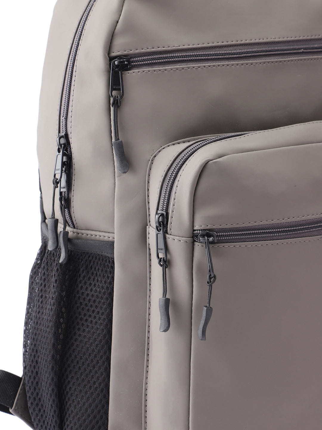 PRIMROSE Multi-Pocket Backpack, Grey, Water-Resistant Material, Side Mesh Pockets, Multiple Compartments