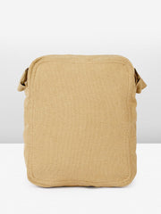 PRIMROSE Roadster Canvas Messenger Bag, Khaki, Crossbody Strap with Polyurethane Trim