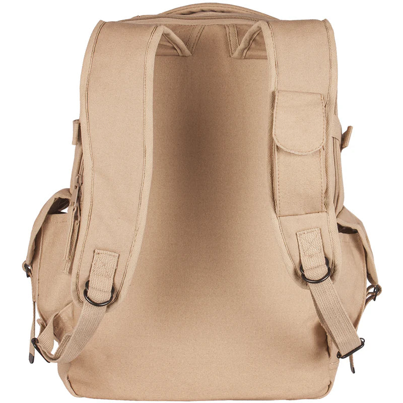 HEAVY DUTY 22 OZ BACKPACK FOR RUGGED USE FOR MEN, BEIGE